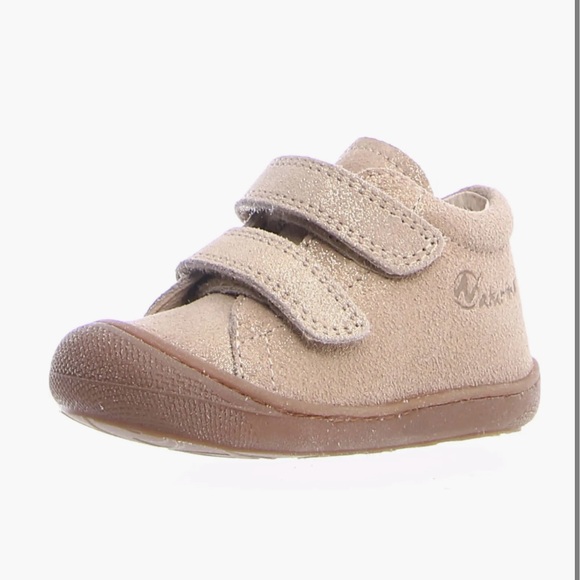 Naturino Cocoon Sneaker Kinder | Weißes Kalbsleder Mit Goldenen Sternen | Erste Schritte